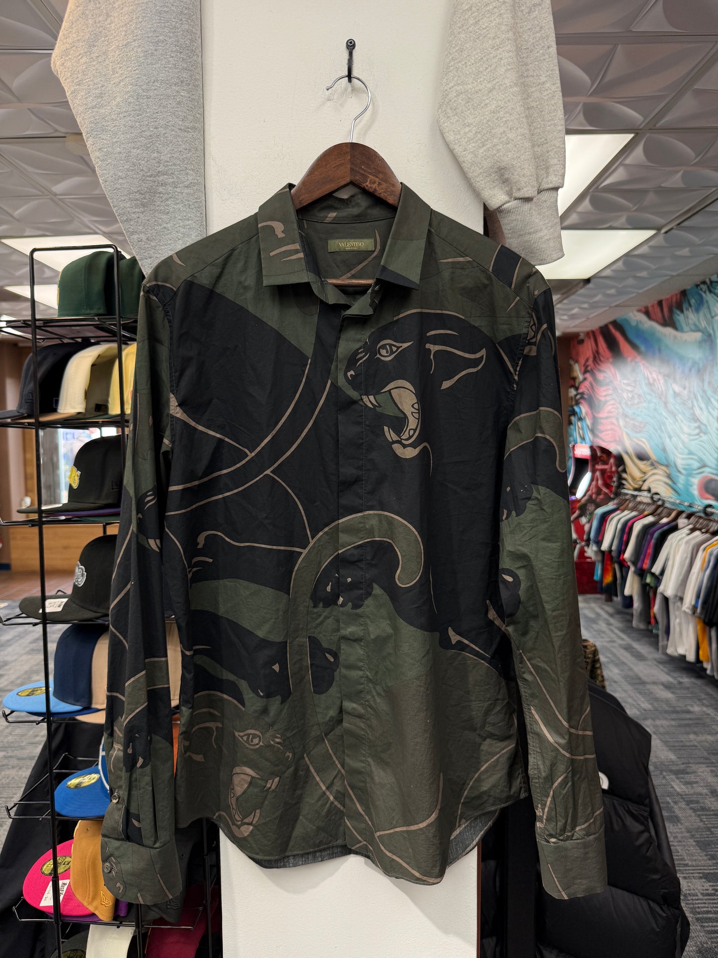 Valentino Panther Button Up