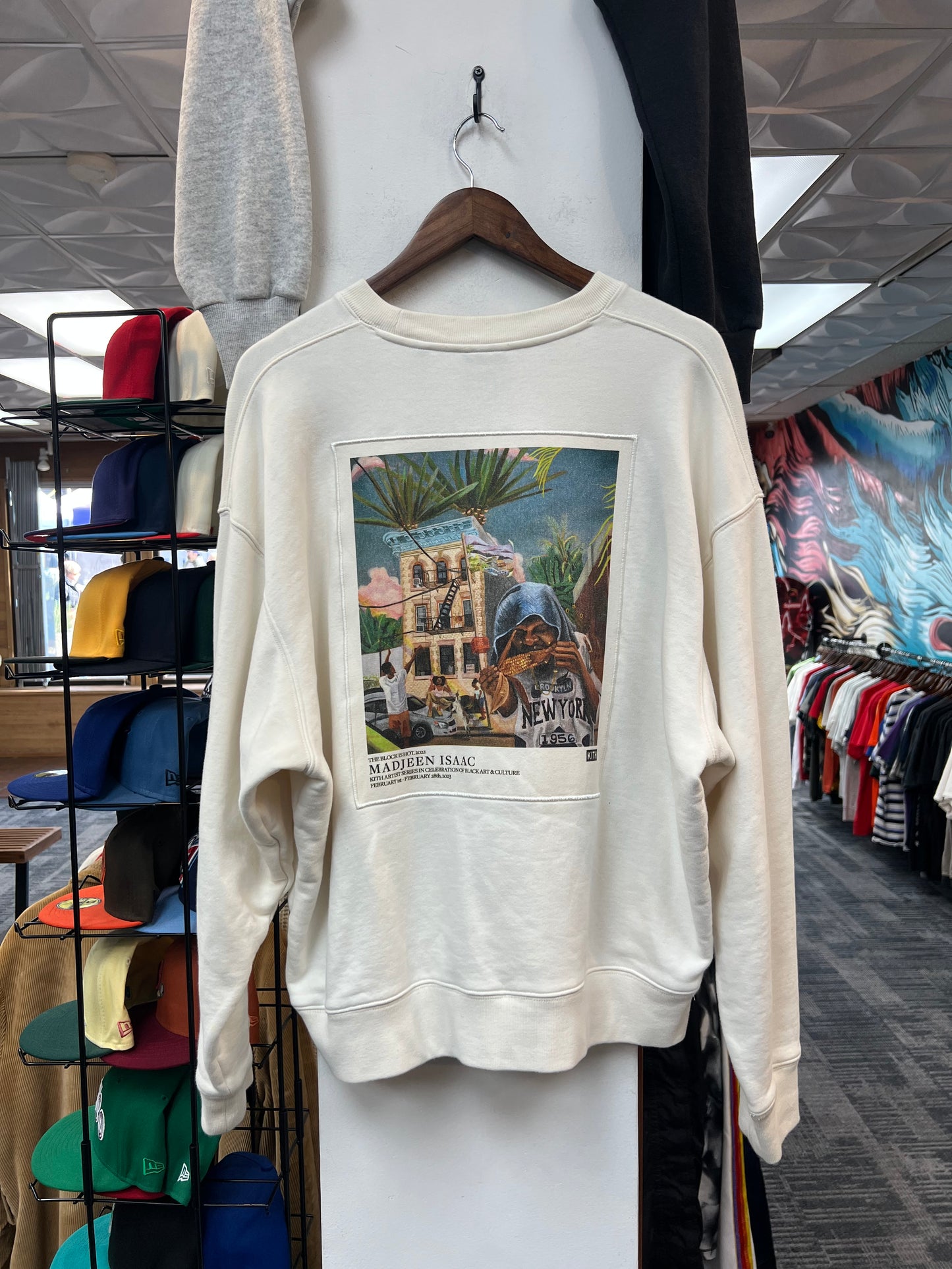 Kith x Madjeen Isaac “The Block Is Hot” Crewneck