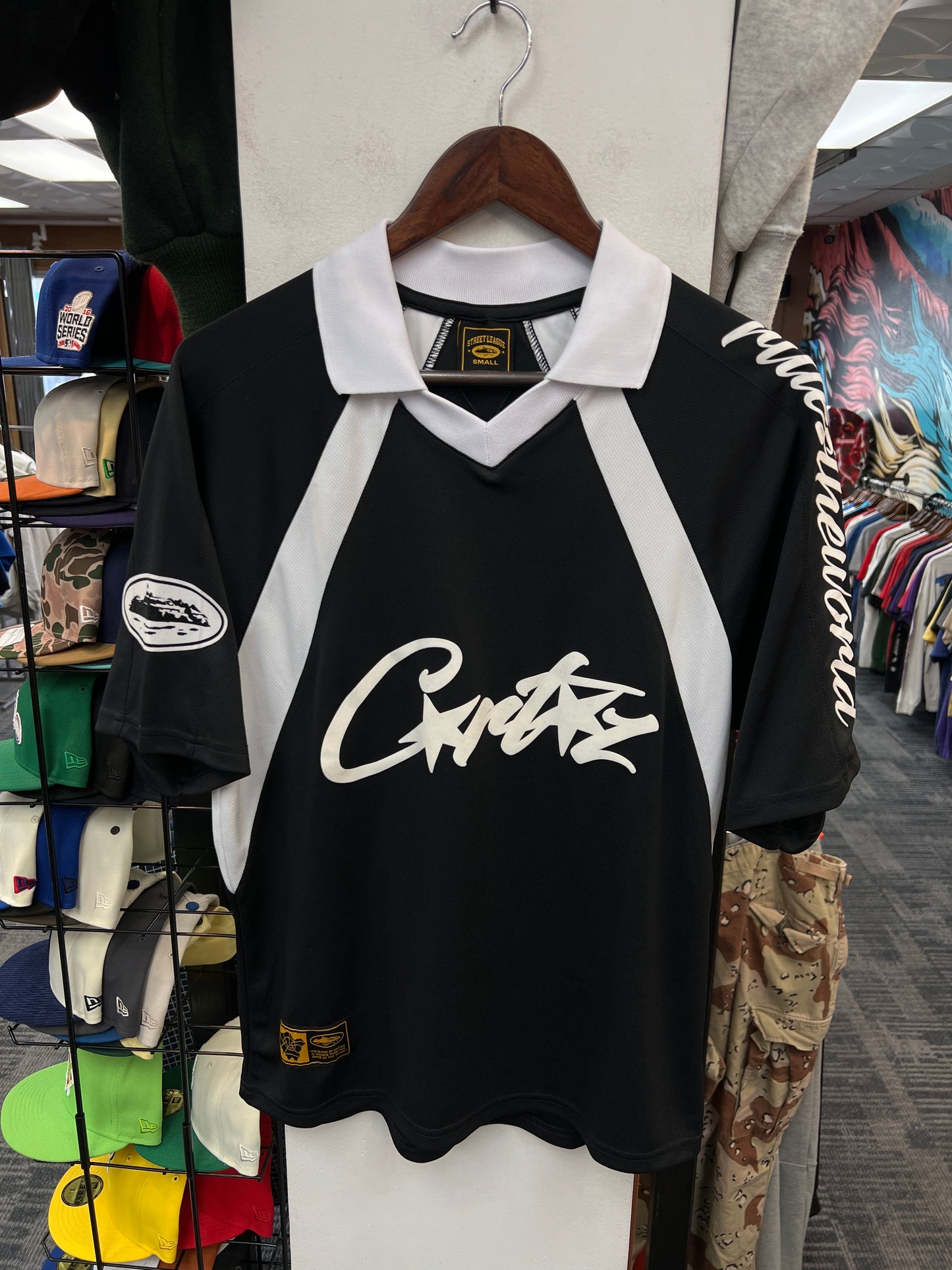 Corteiz Allstarz Black Football Jersey
