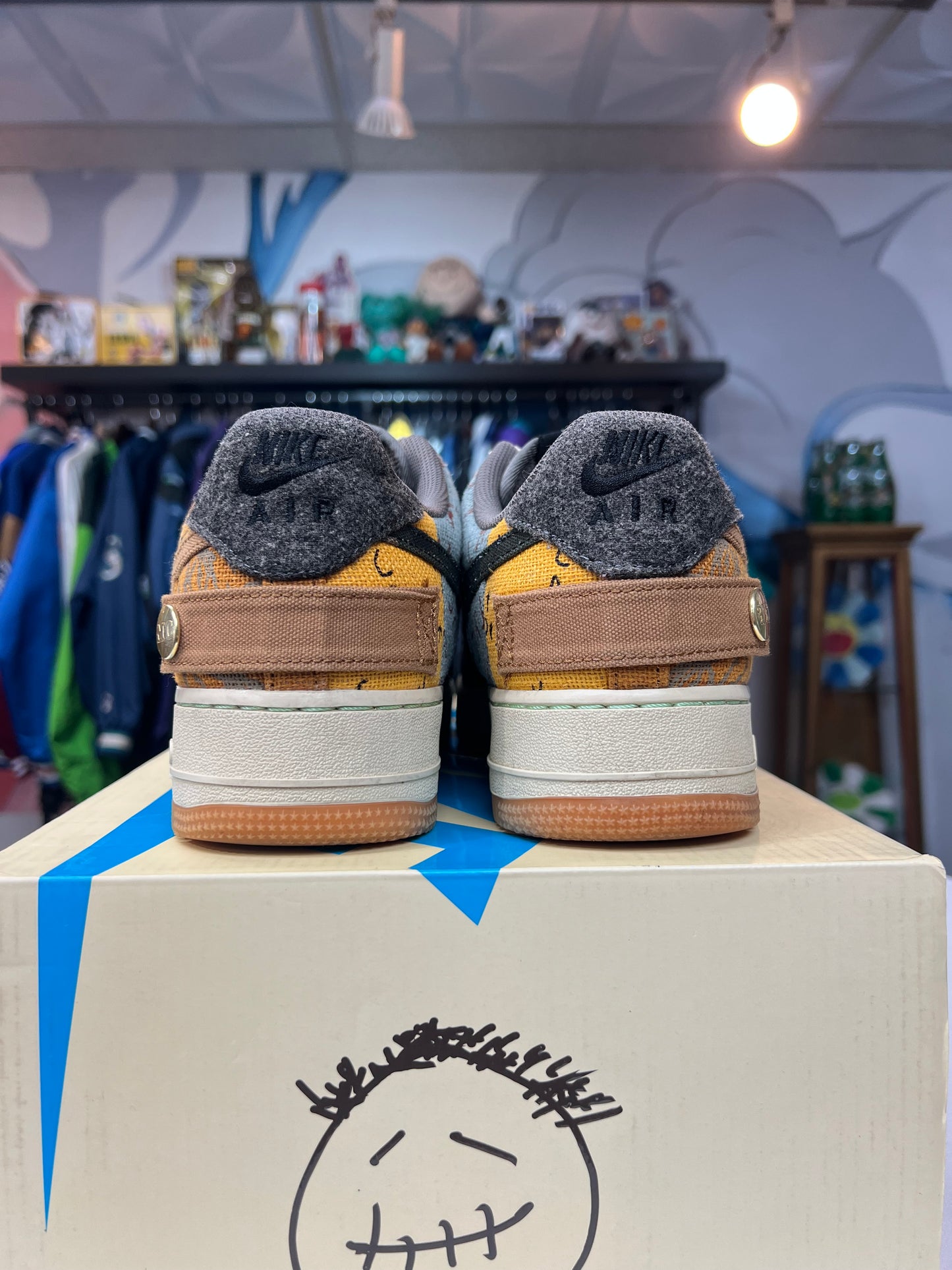 Preowned Nike Air Force 1 Low Travis Scott Cactus Jack