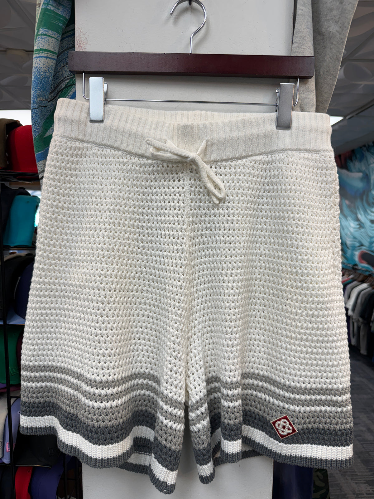 Casablanca Crochet Cotton Shorts