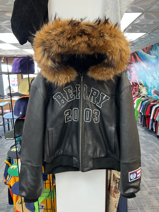GV Gallery Berry 2003 Fur Leather Jacket