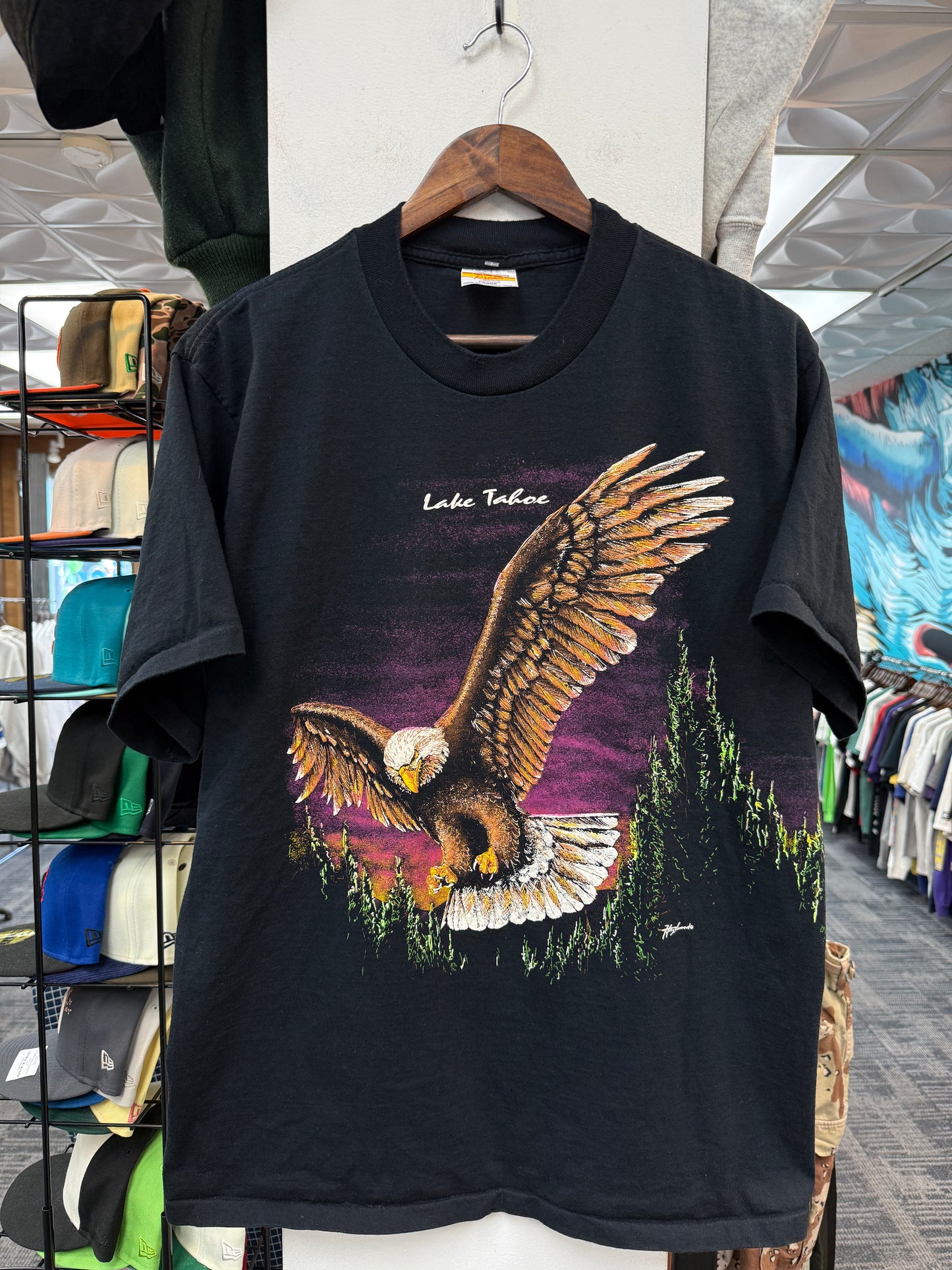 Vintage Lake Tahoe Bald Eagle Tee