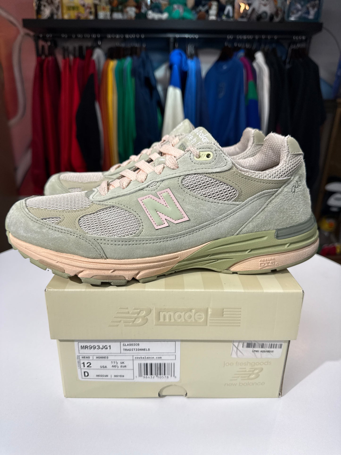Preowned New Balance 993 x JFG Performance Art Sage