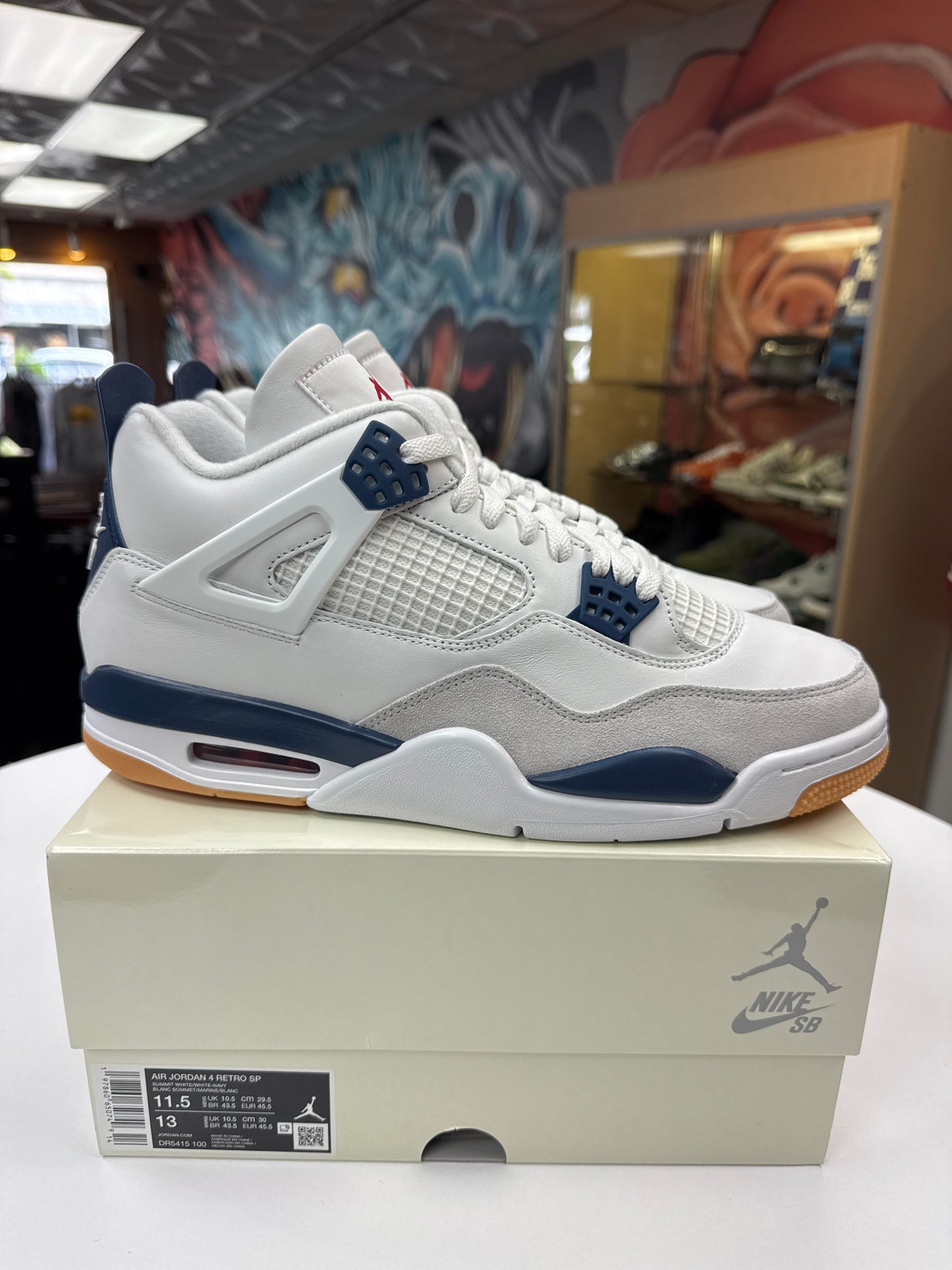 New SB Jordan 4 Navy