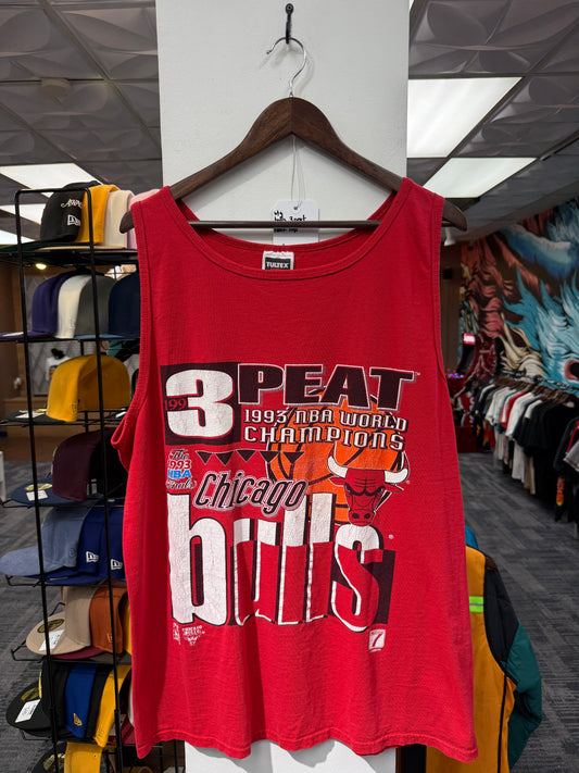 Vintage Bulls 3 Peat Tank Top