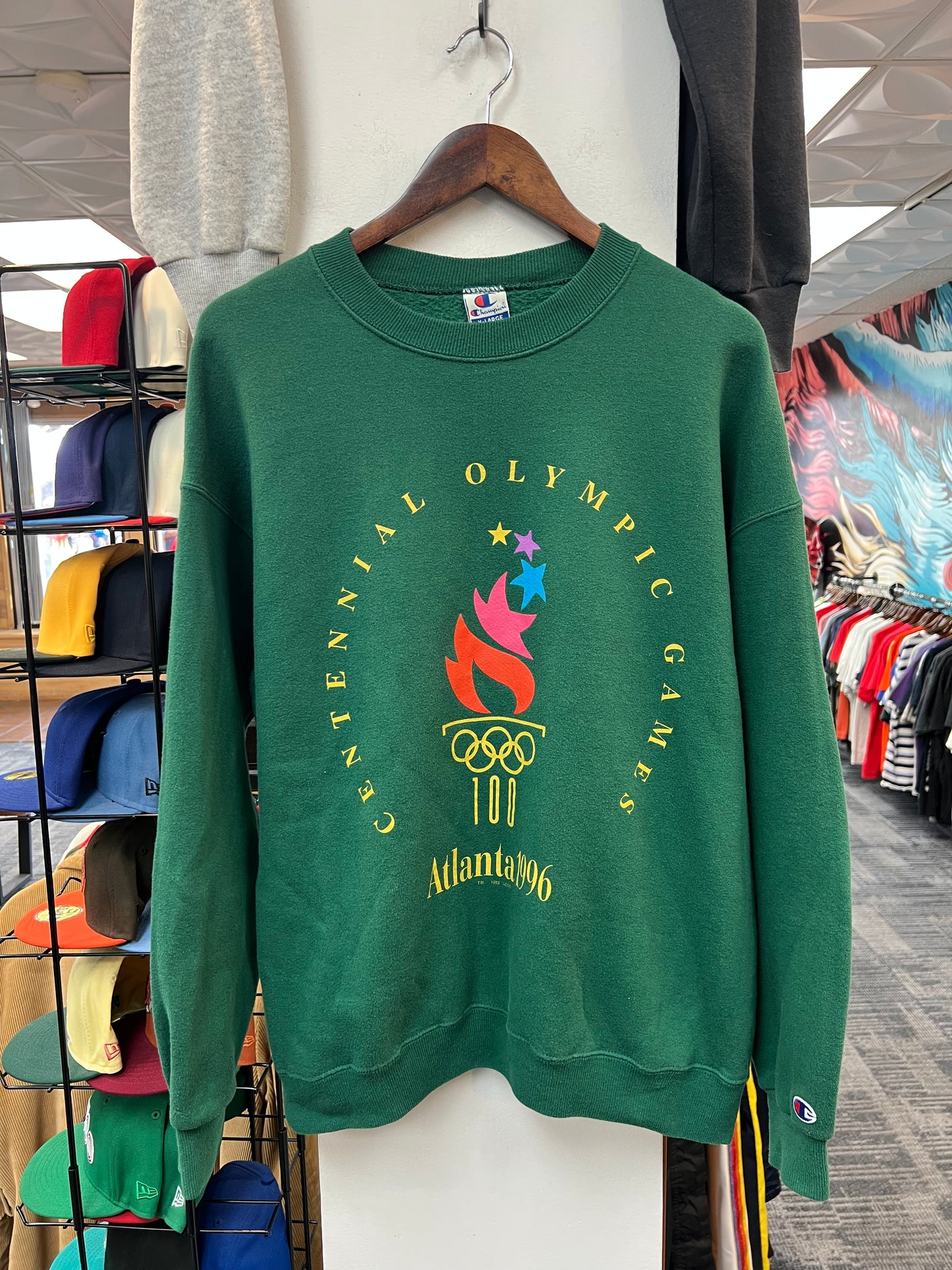 Vintage Champion Centennial Olympic Games Crew