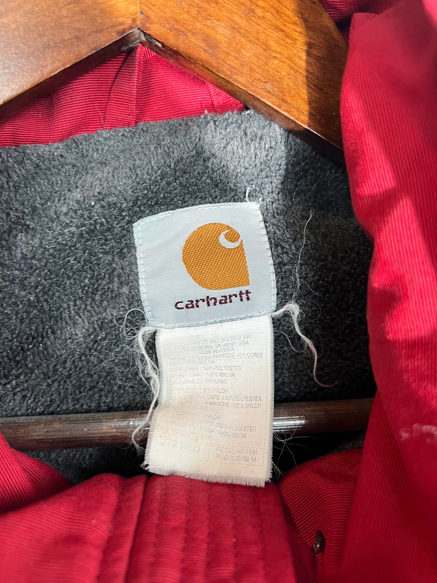 Carhartt J72 Red Bomber Jacket
