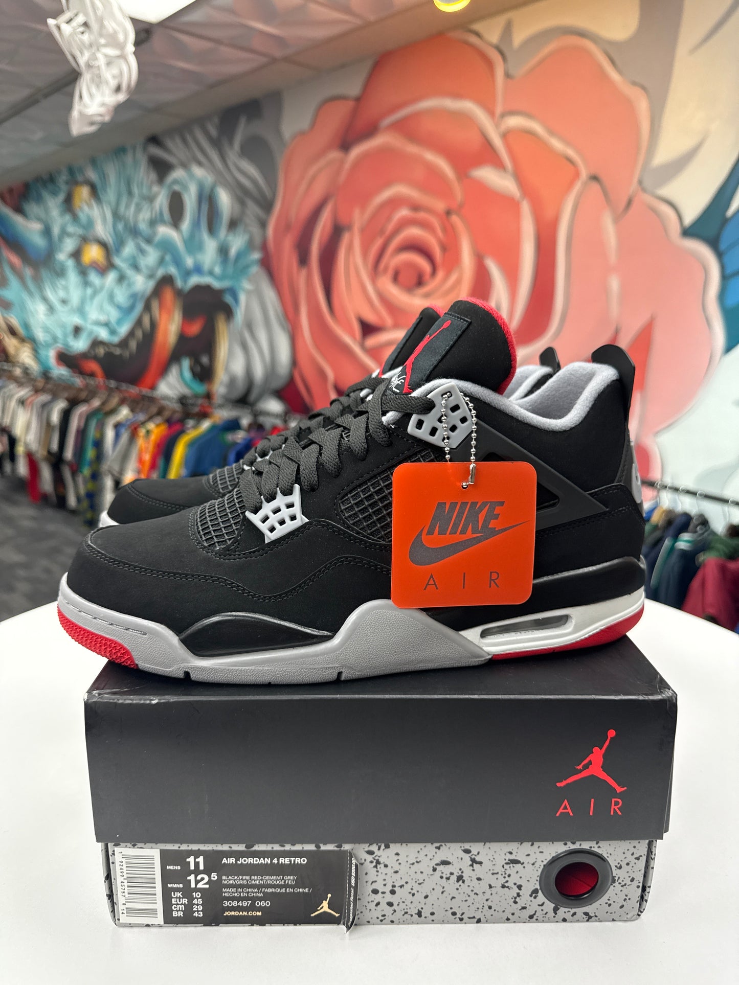 New Jordan 4 Bred