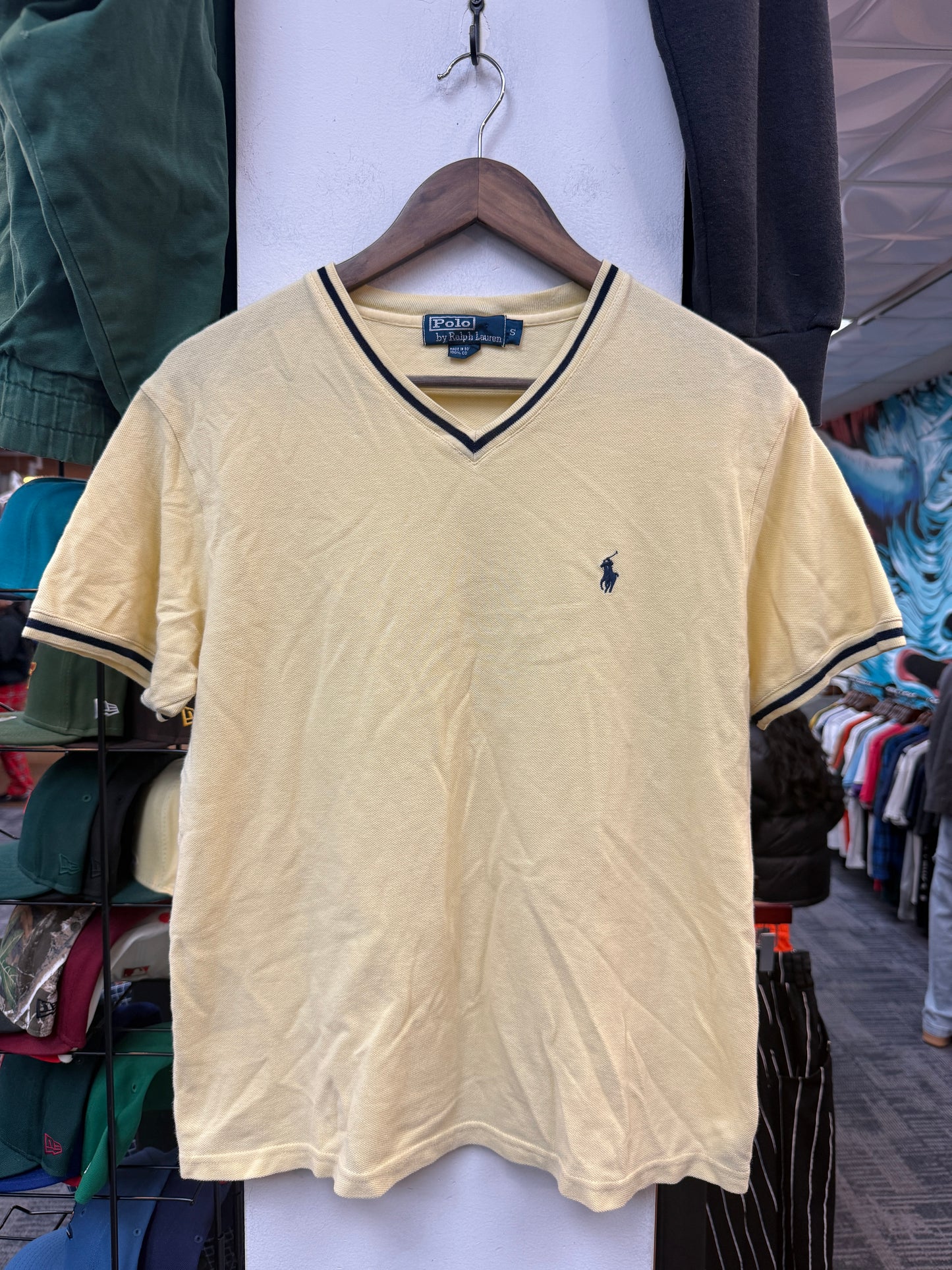 Polo Yellow V-Neck Tee