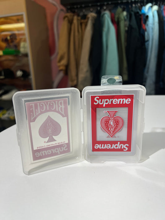 Supreme Bicycle Clear Playing Cards
