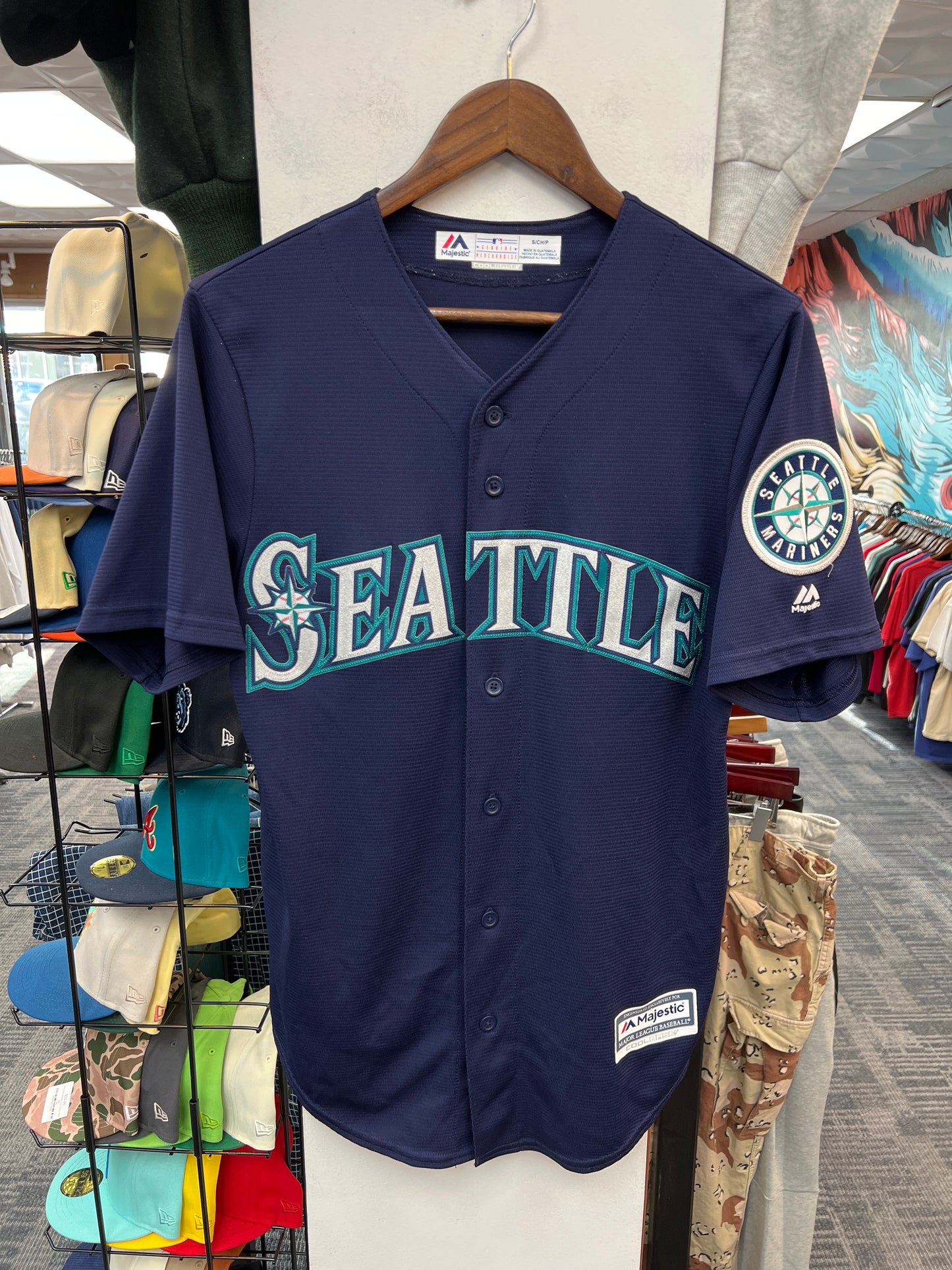 Majestic Mariners Cool Base Jersey