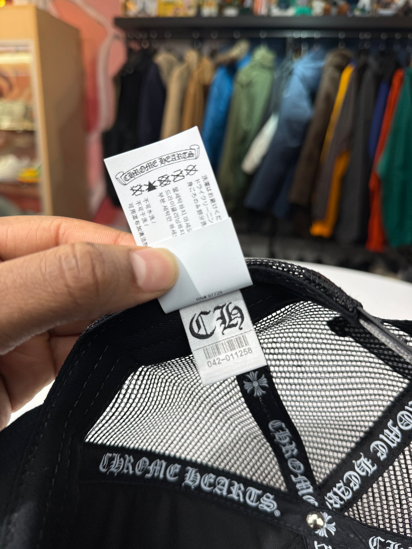 New Chrome Hearts Pony Hair Cemetery Trucker Hat