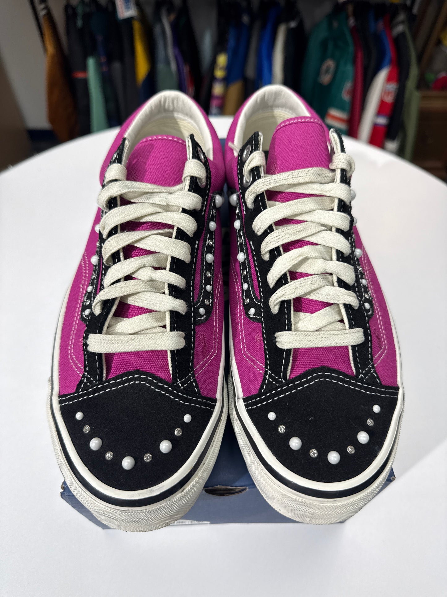 Preowned Vans OTW Old Skool 36 Pearlized Pack Pink