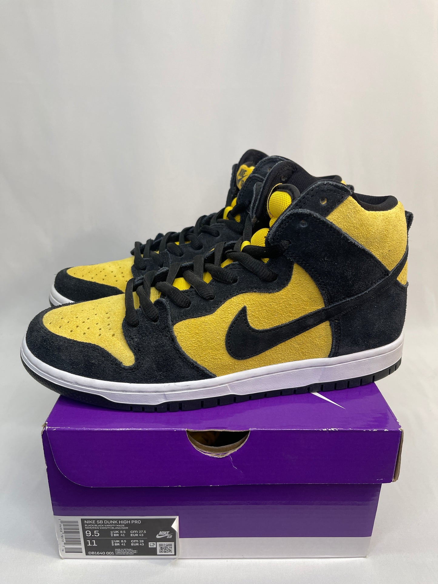 New Nike SB Dunk High Reverse Goldenrod