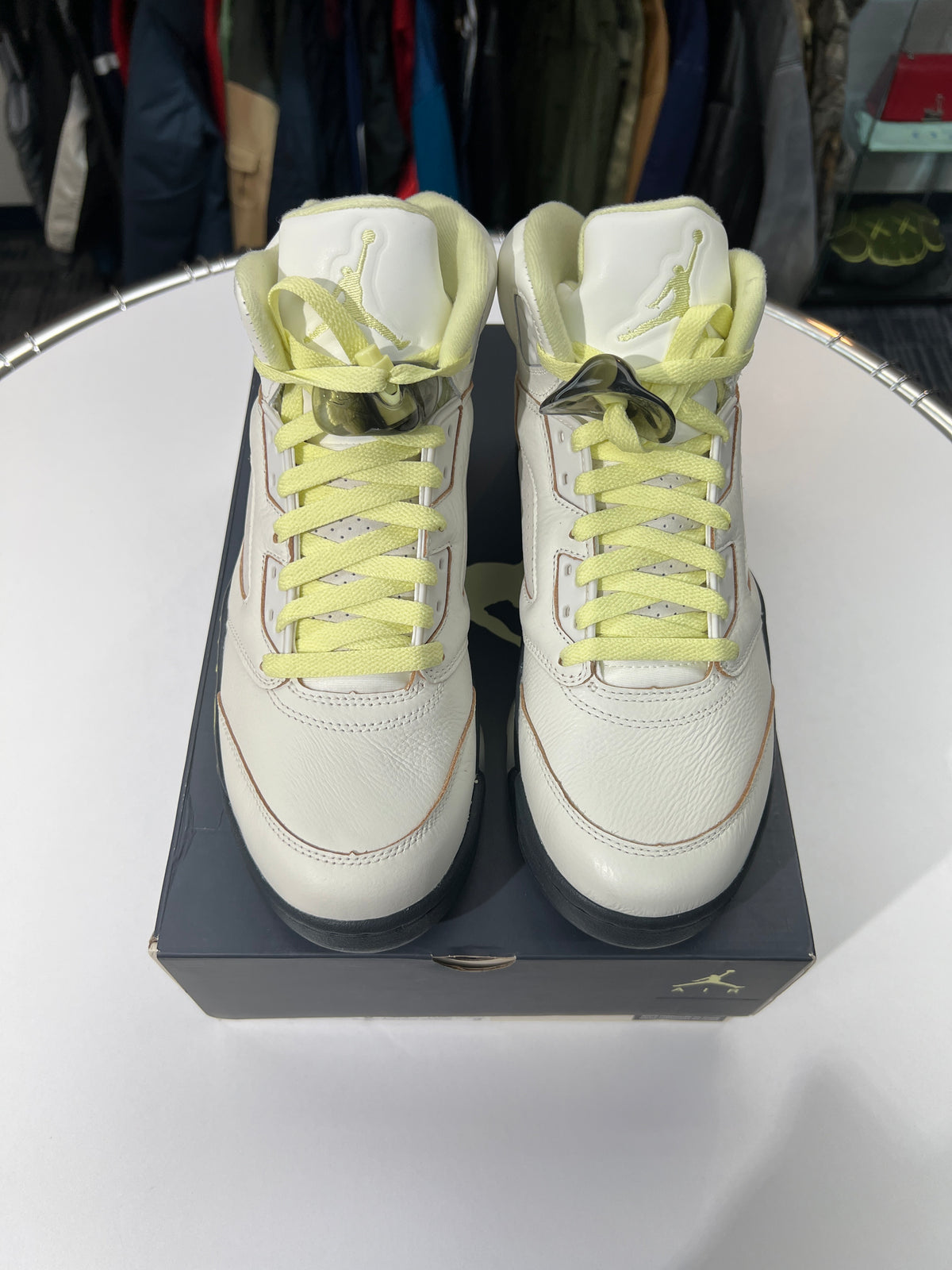 New Jordan 5 Retro Luminous Green