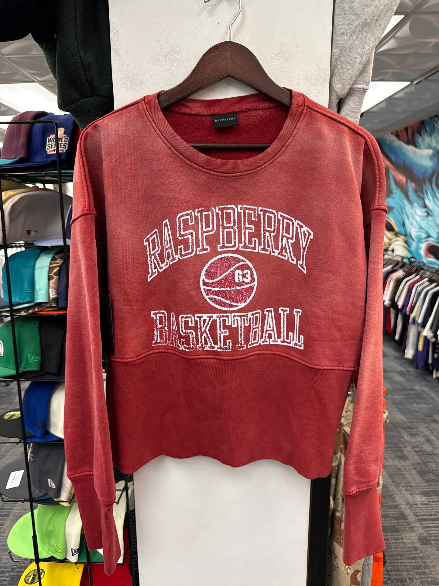 New GV Raspberry Hills Bball Crewneck