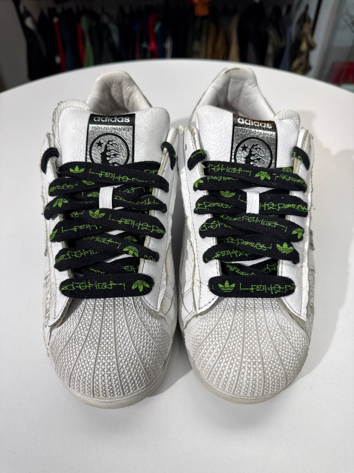 Preowned Hellstar x Adidas Superstar White