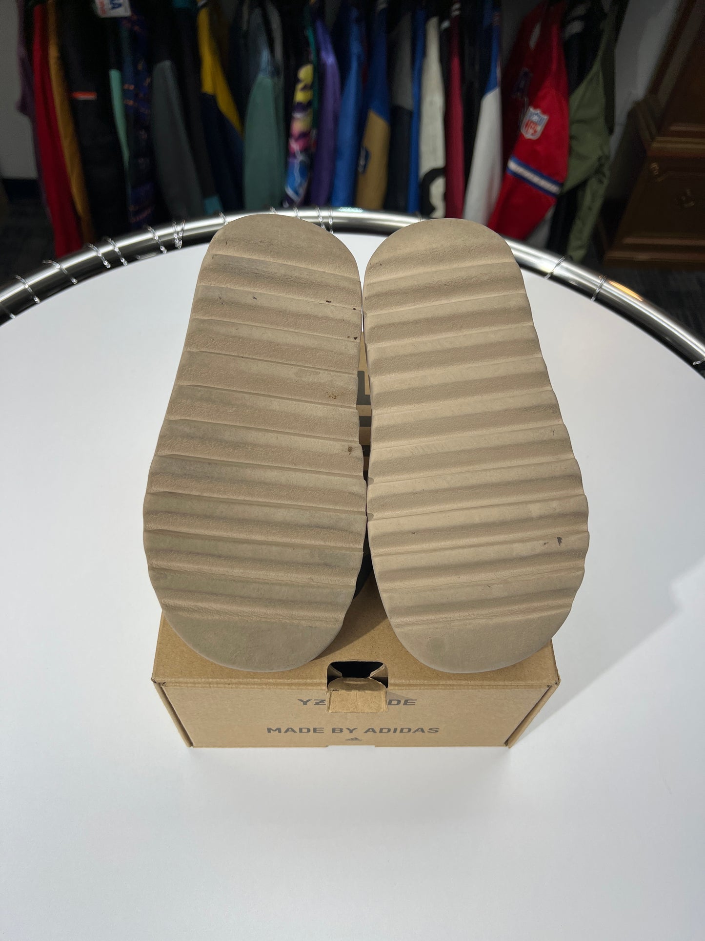 Preowned Adidas Yeezy Slides Pure