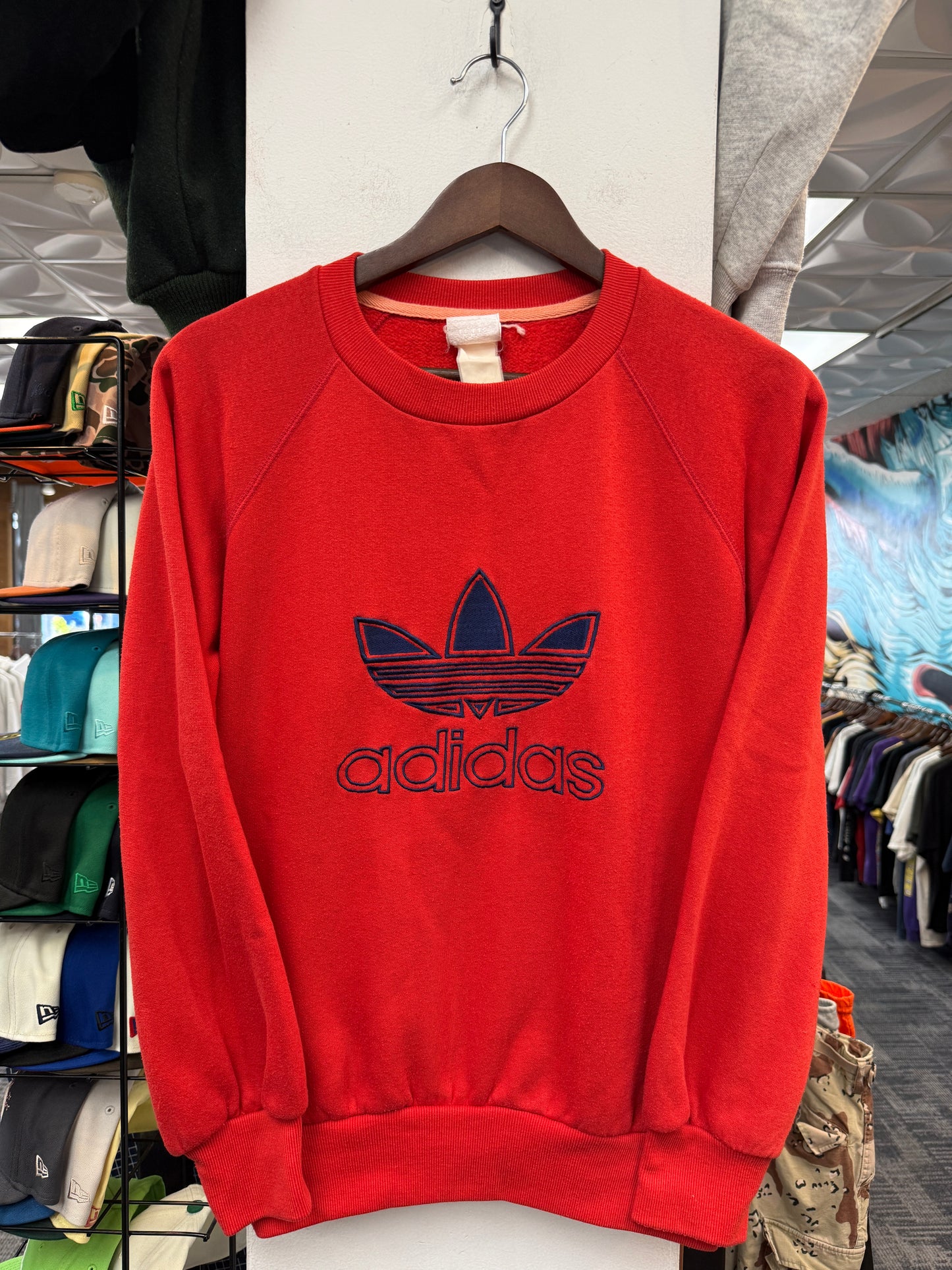 Vintage Adidas Red Crewneck