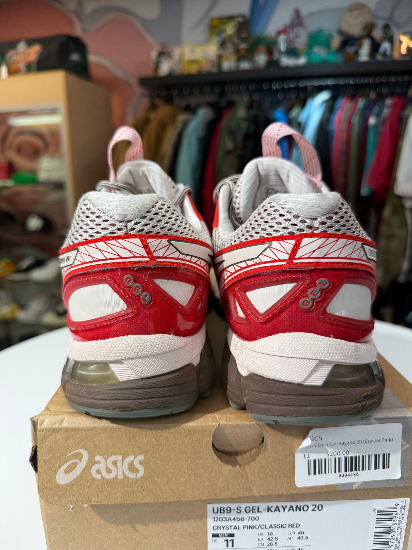 Preowned Kiko Kostadinov Pink Asics Gel-Kayano 20