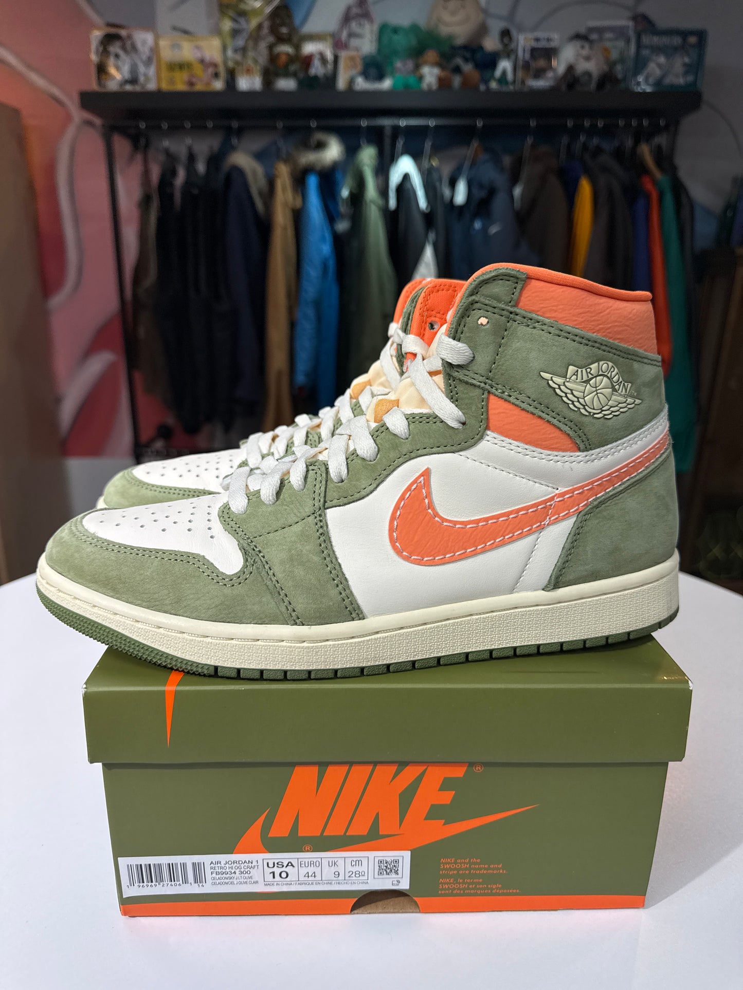 Preowned Jordan 1 High OG Craft Celadon