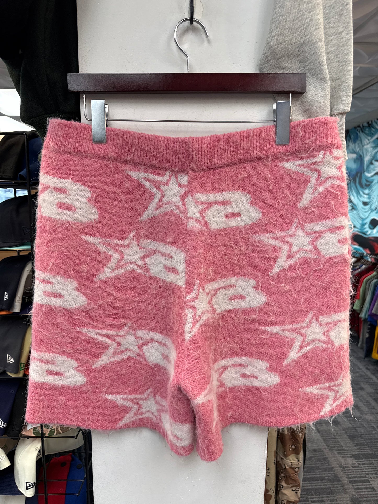 Burning Bush Pink Mohair Shorts