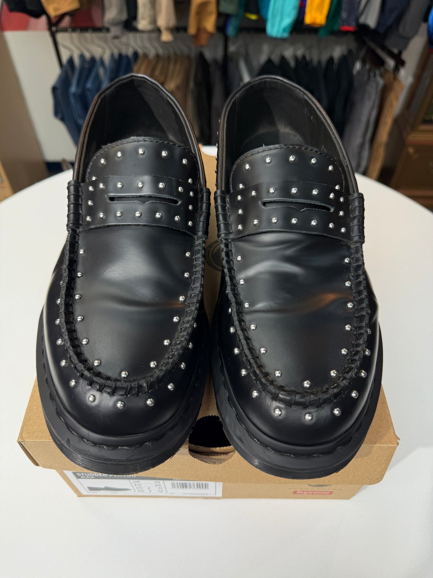 Preowned Supreme Dr. Martens Studded Penton Loafer