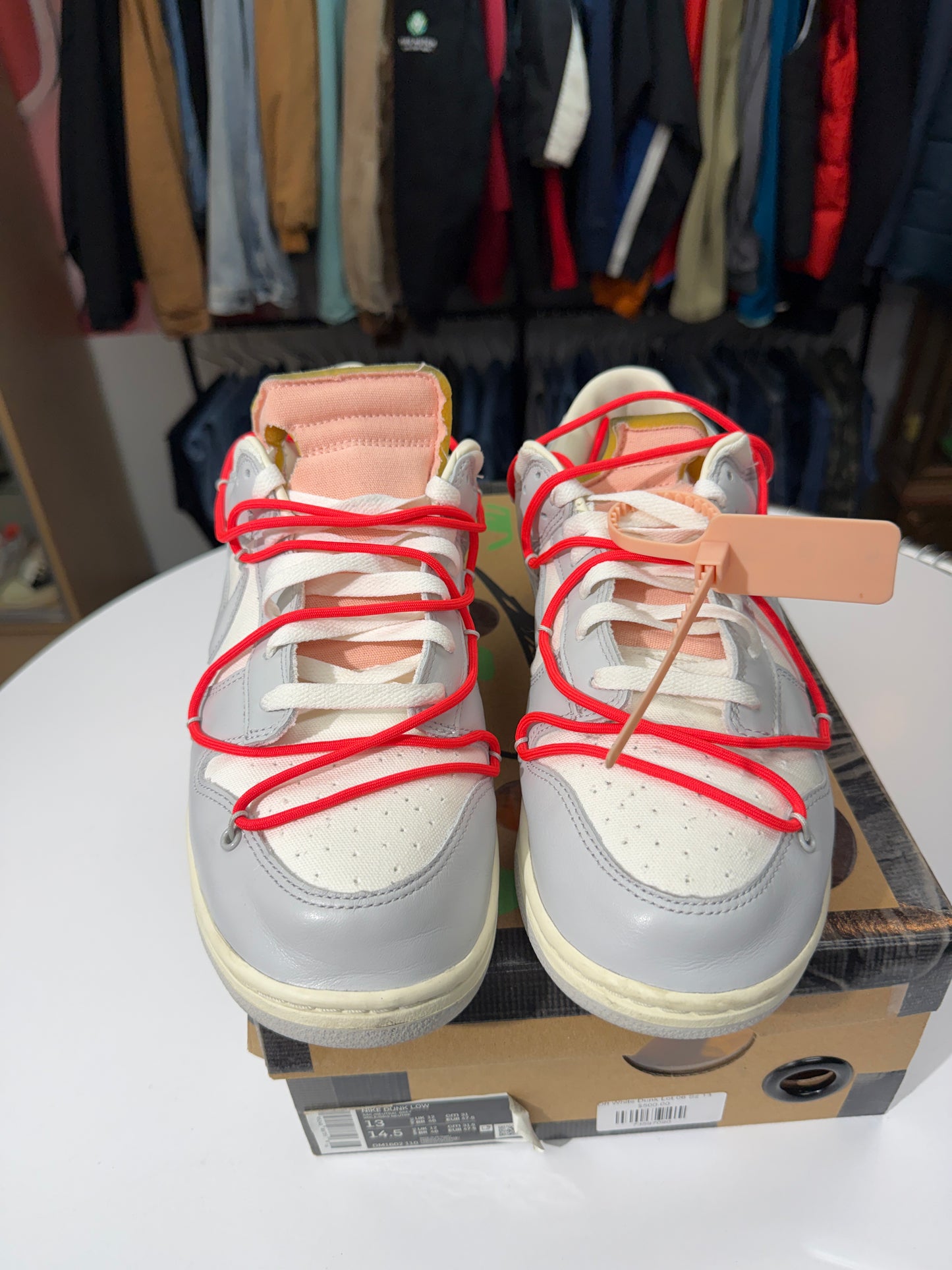 Preowned Lot 6 Off-White Dunk Low