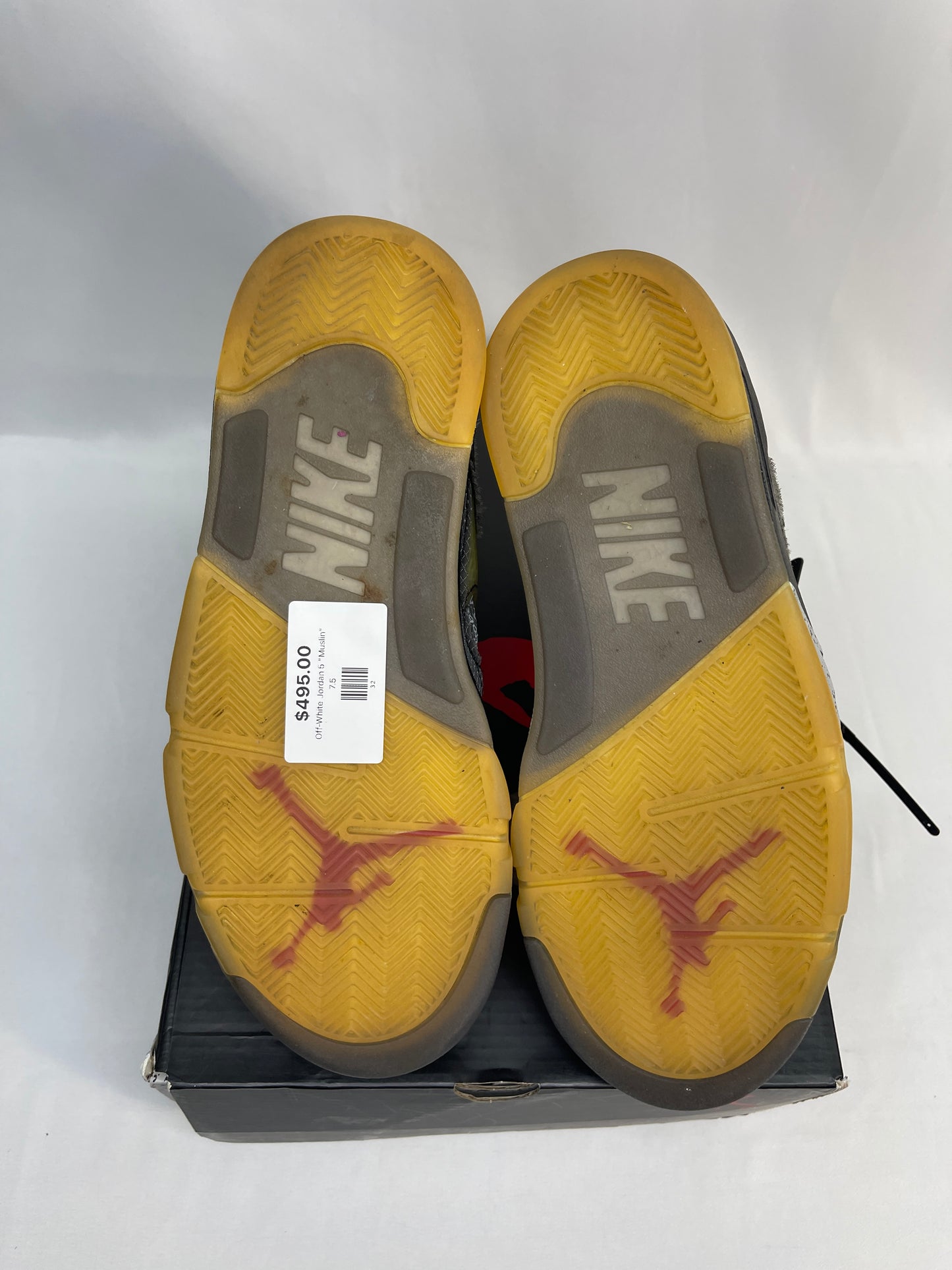 Preowned Off-White Jordan 5 Muslin