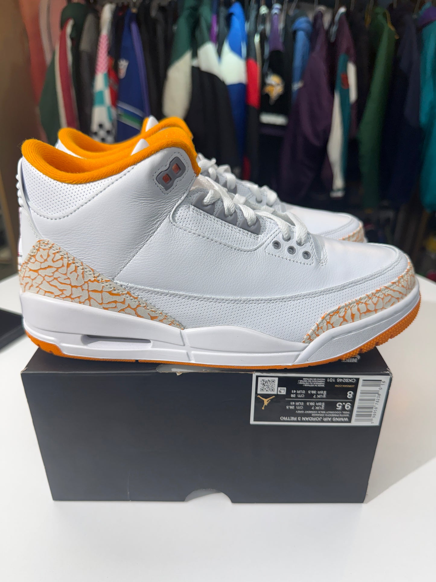 New Orange Peel Jordan 3