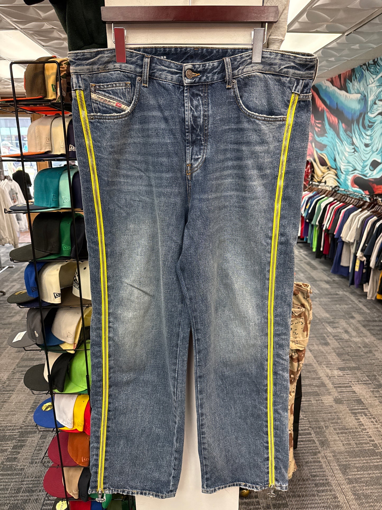 Diesel D-Rise Zip Jeans