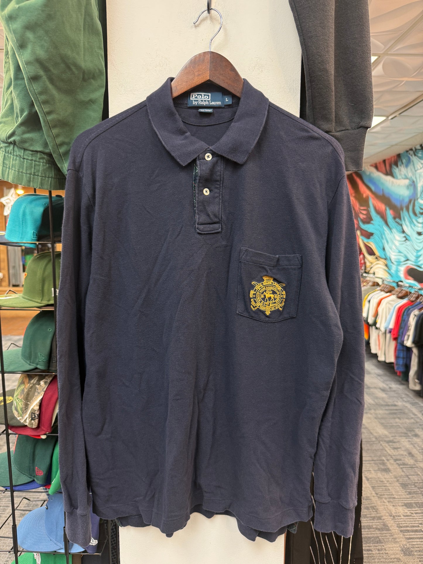 Vintage Polo Crest Equestrian L/S Shirt