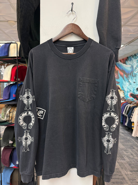 Vintage Chrome Hearts Multi-logo Pocket L/S