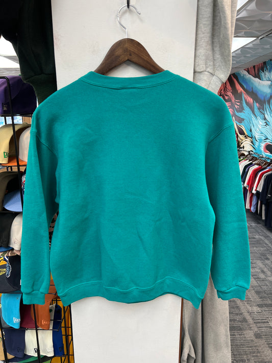Vintage Raining Cats N Dogs Teal Crewneck