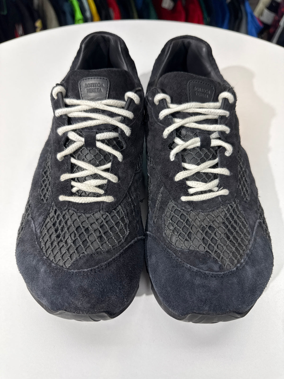 Preowned Bottega Veneta Orbit Sneaker Black Suede