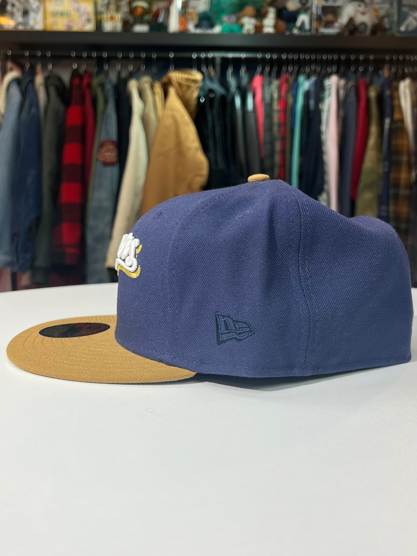 Milwaukee Brewers Side Patch Fitted Hat