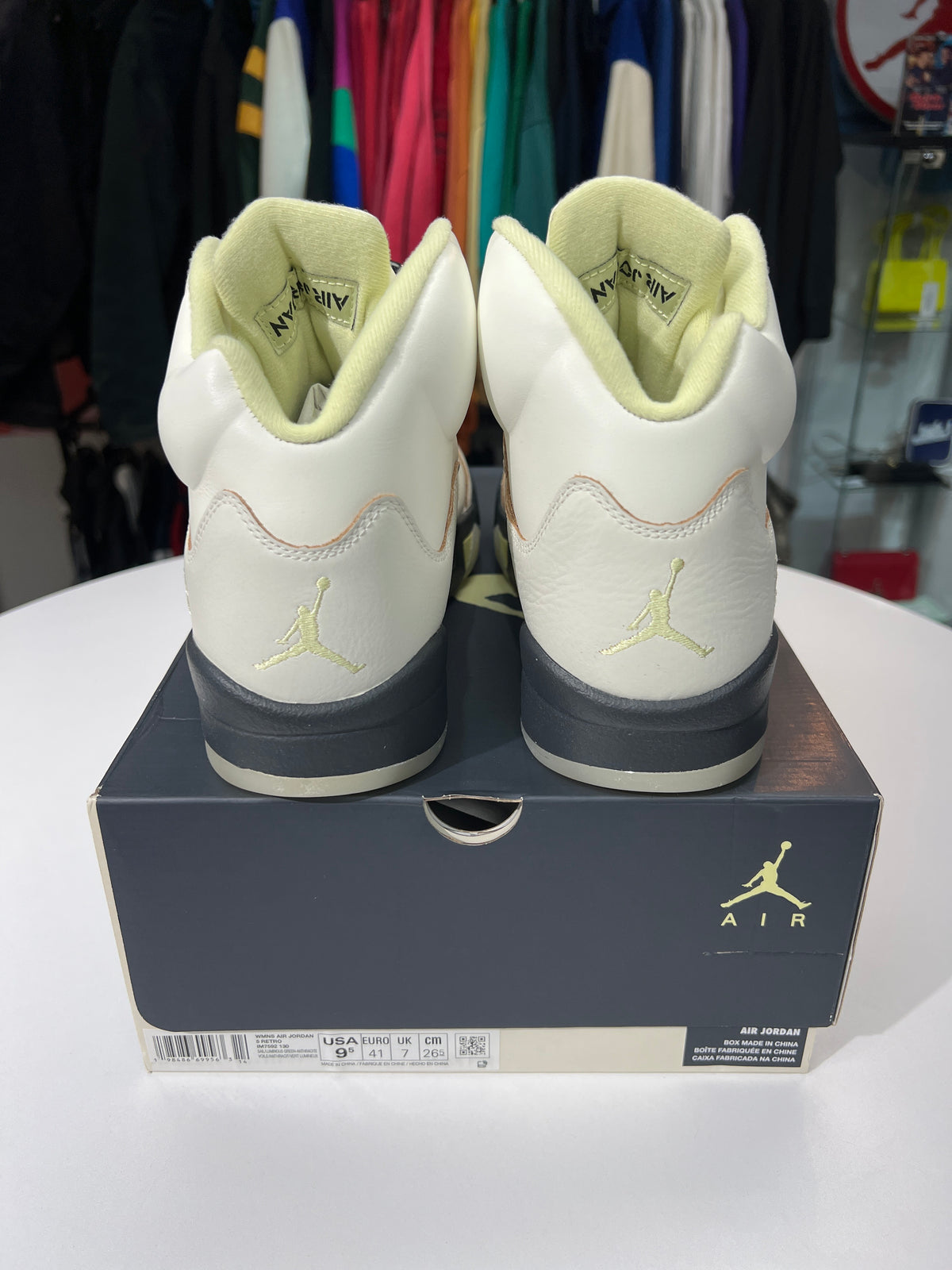New Jordan 5 Retro Luminous Green