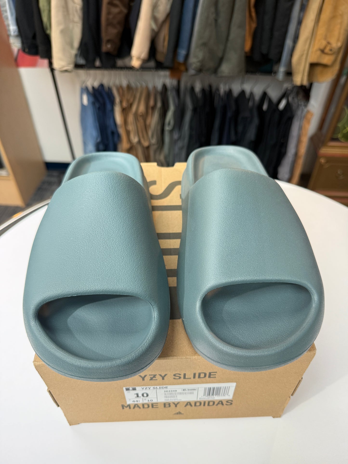 New Slate Marine Adidas Yeezy Slides
