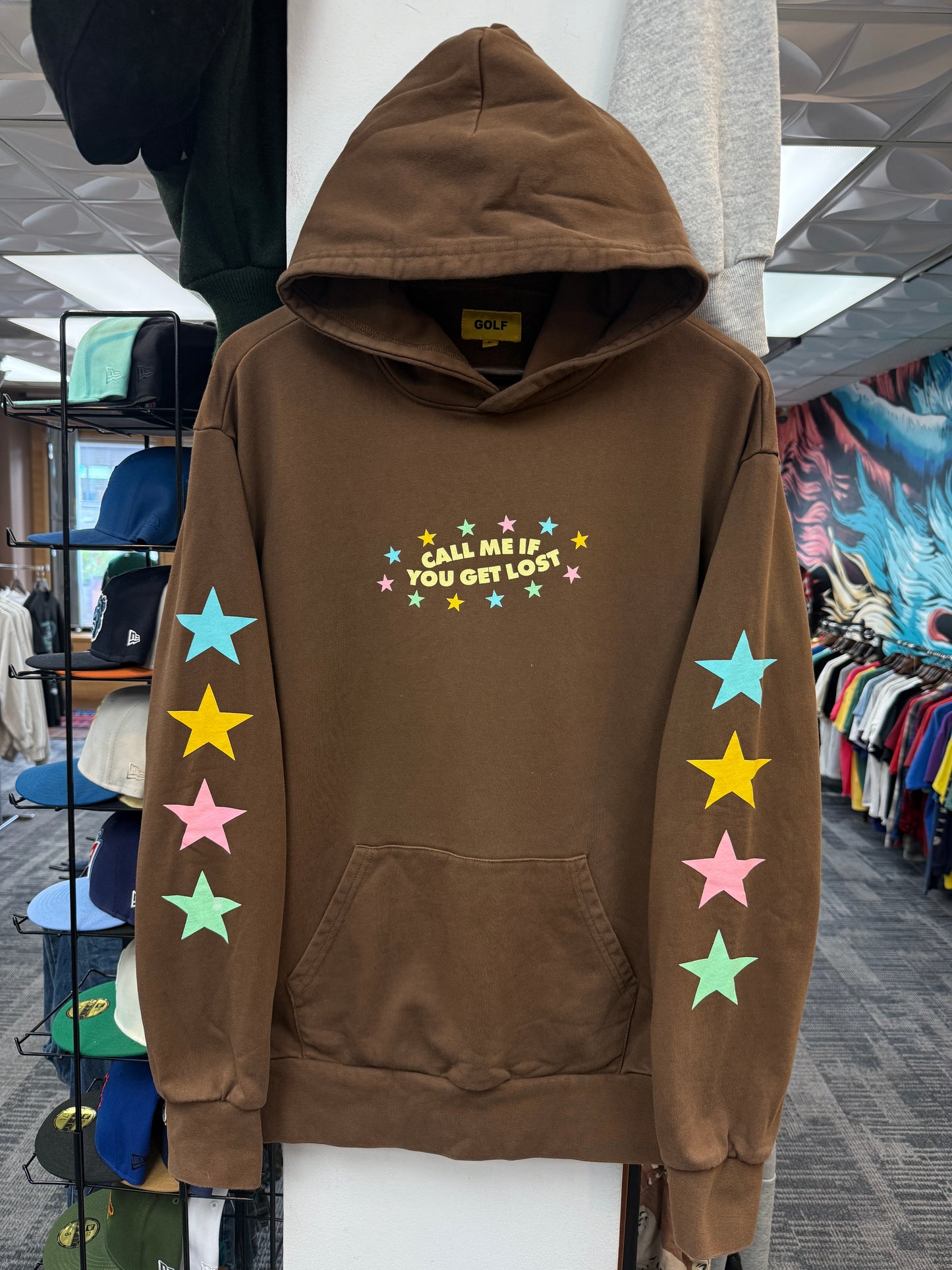 Golf Wang Call Me When You Get Lost Brown Hoodie