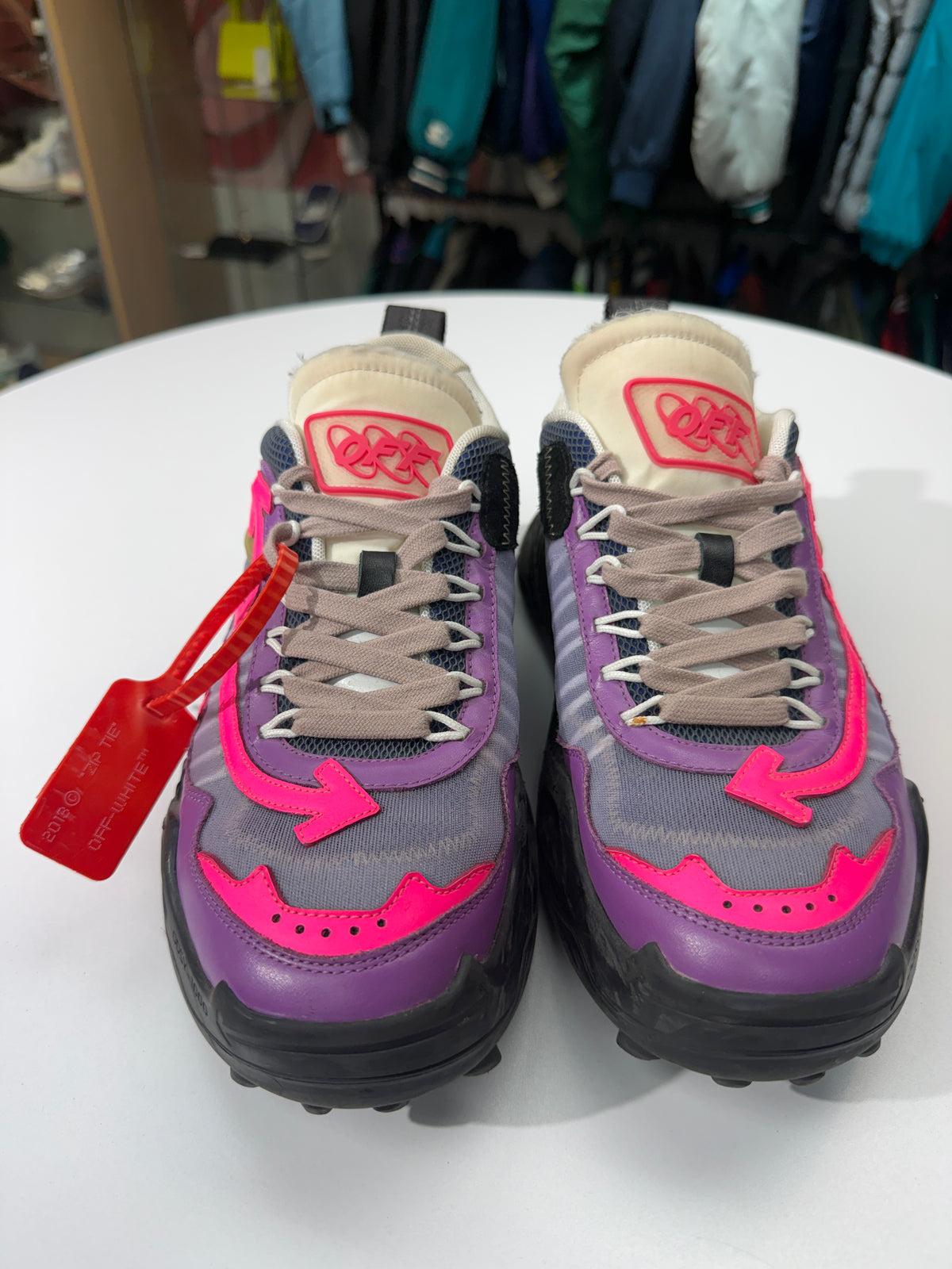 Preowned Off-White ODSY-1000 Purple Fuschia