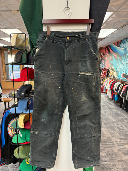 Vintage Black Carhartt Double Knee