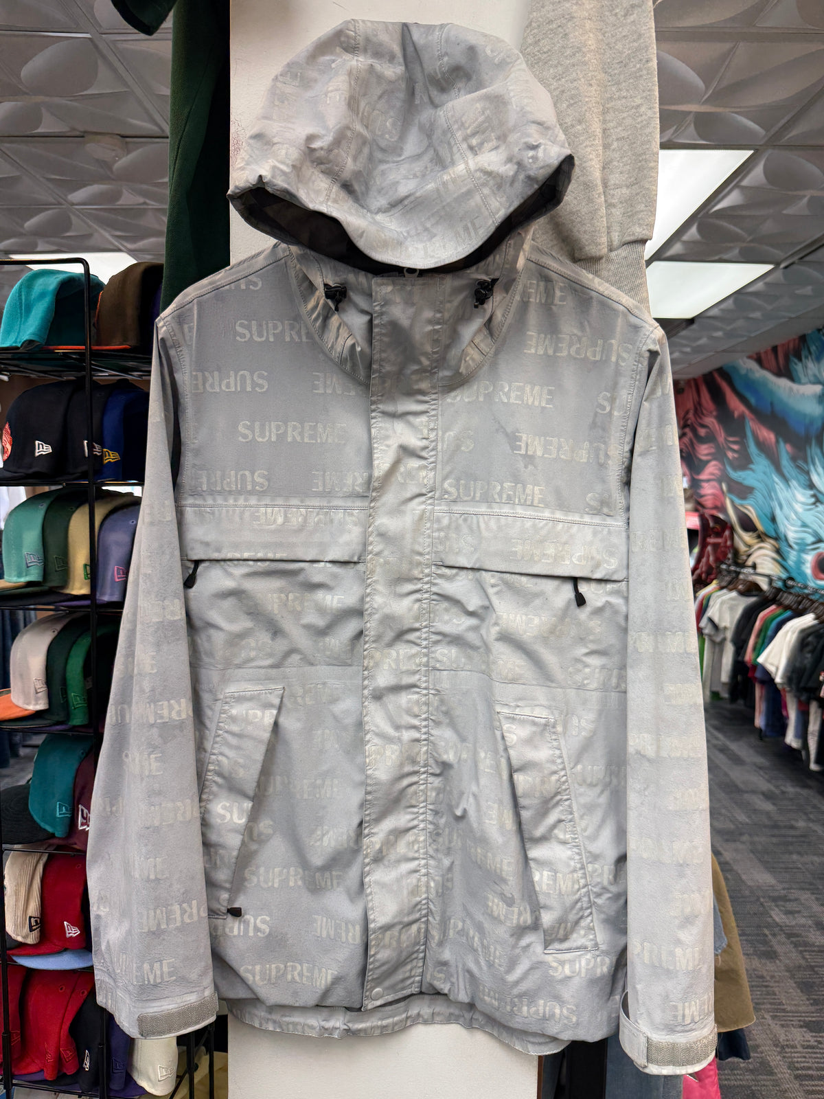 Supreme 3M Reflective Repeat Taped Seam Jacket