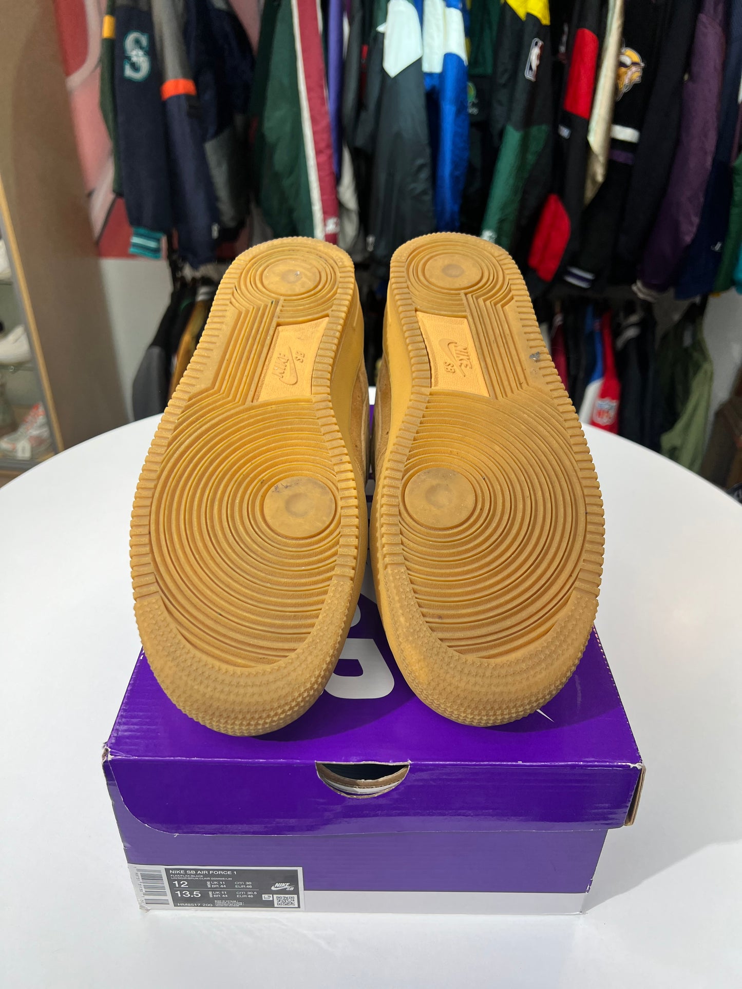 Preowned Nike AF1 Low SB Flax