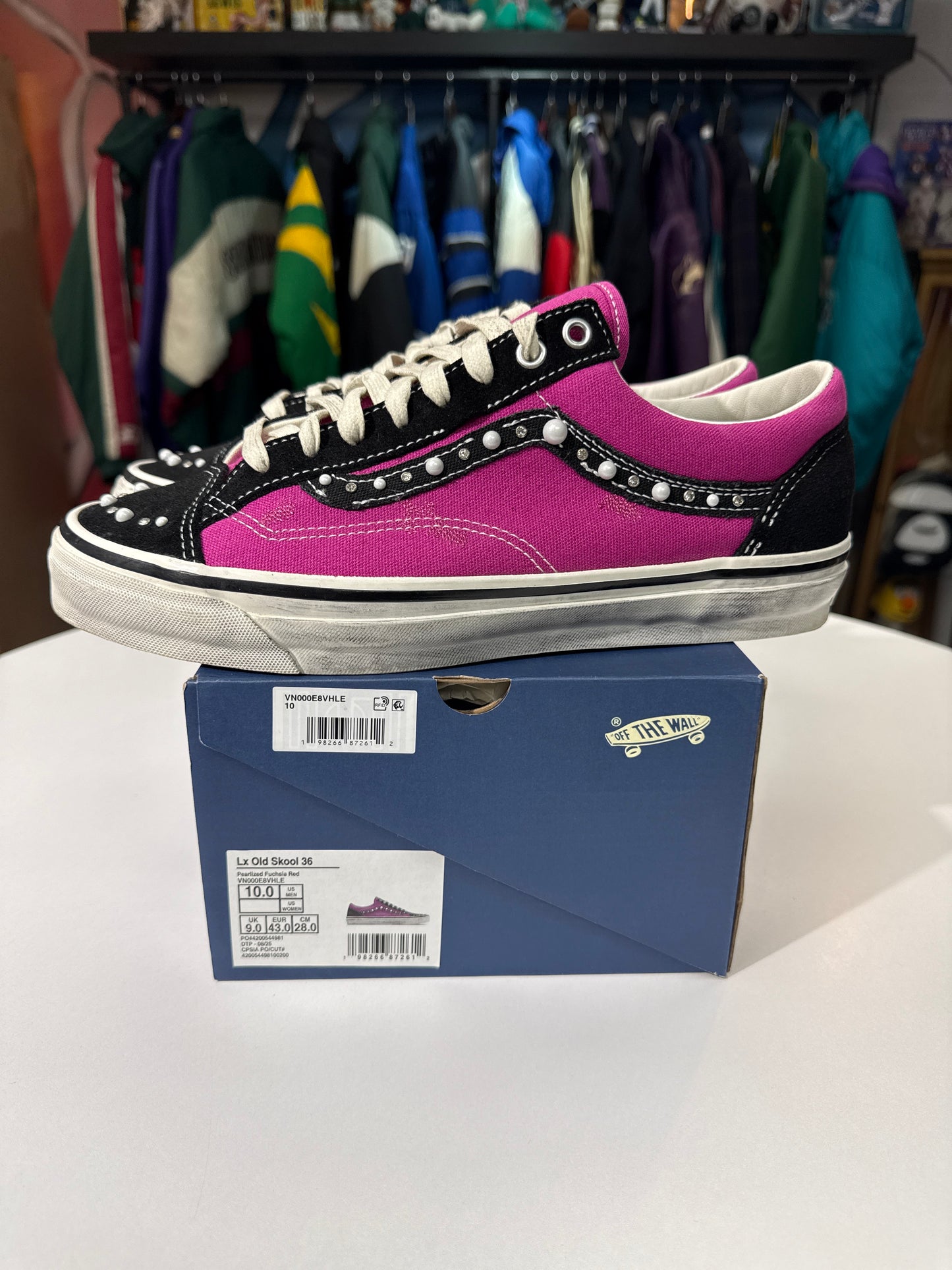 Preowned Vans OTW Old Skool 36 Pearlized Pack Pink