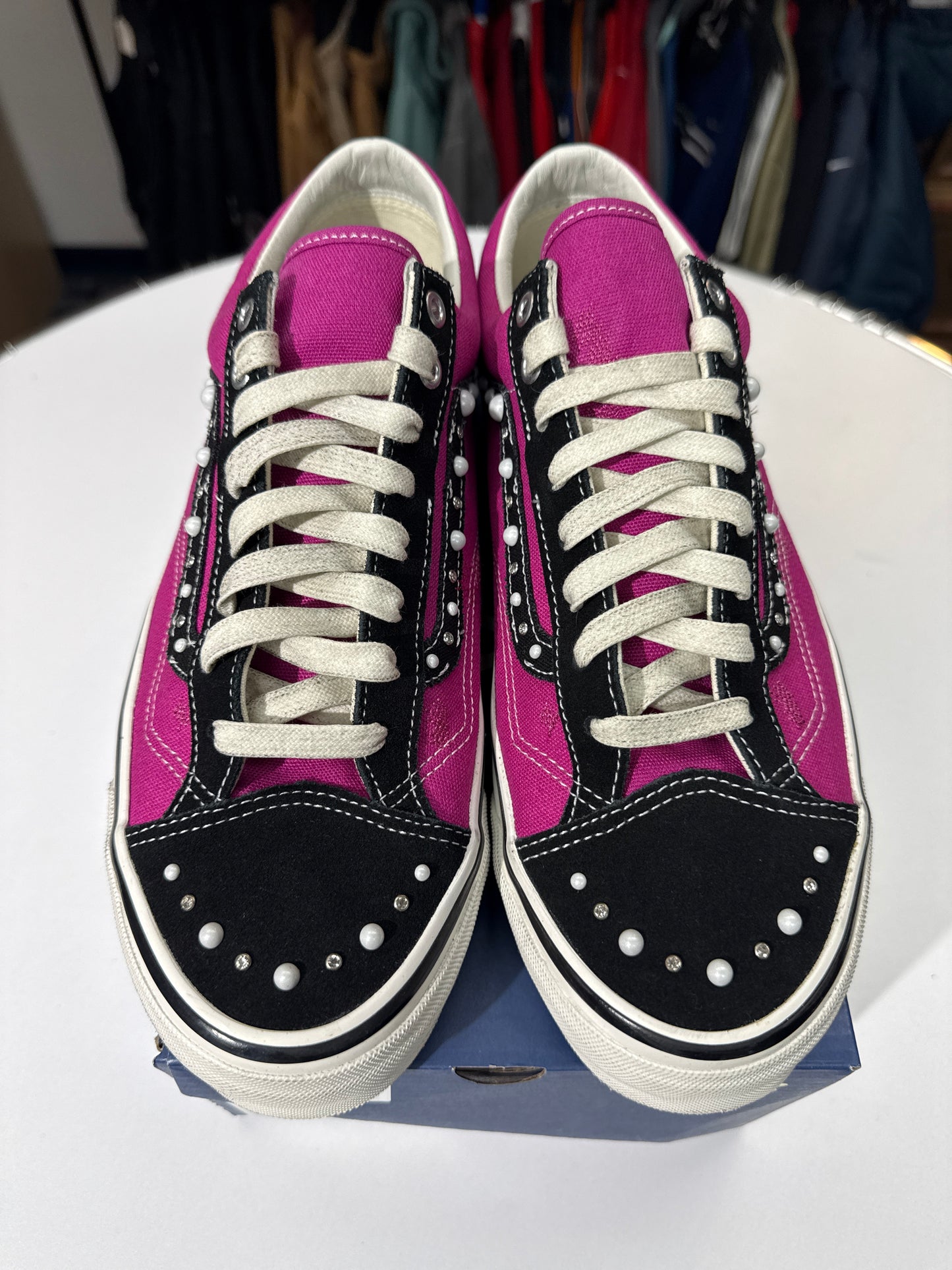 Preowned Vans OTW Old Skool 36 Pearlized Pink