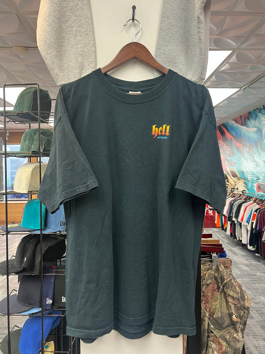 Vintage Hell Michigan Black Tee