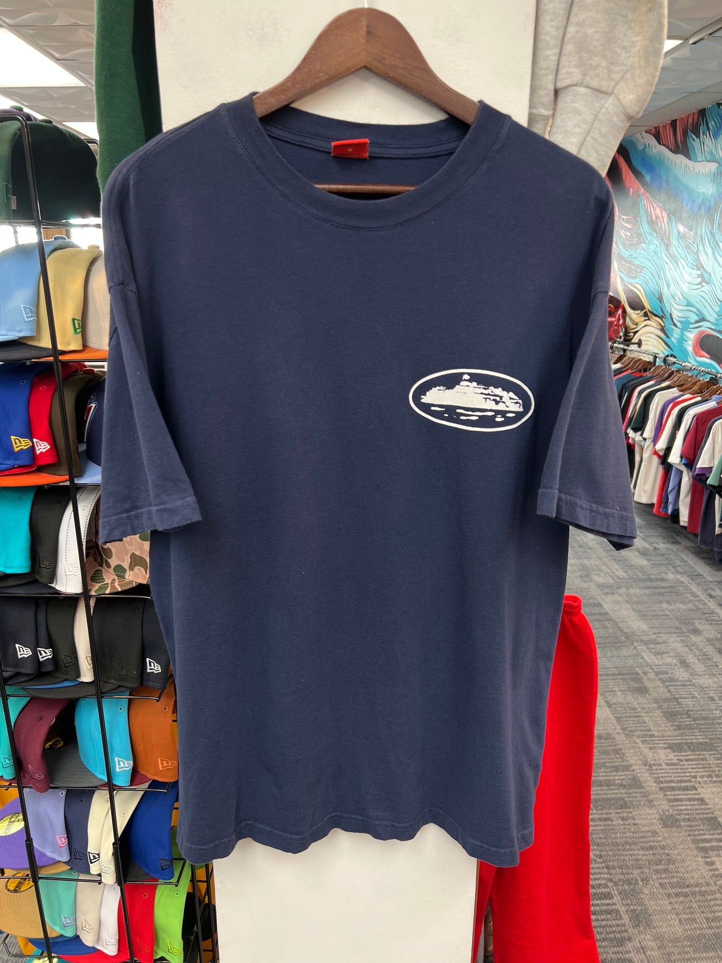 Corteiz OG Island Navy Tee