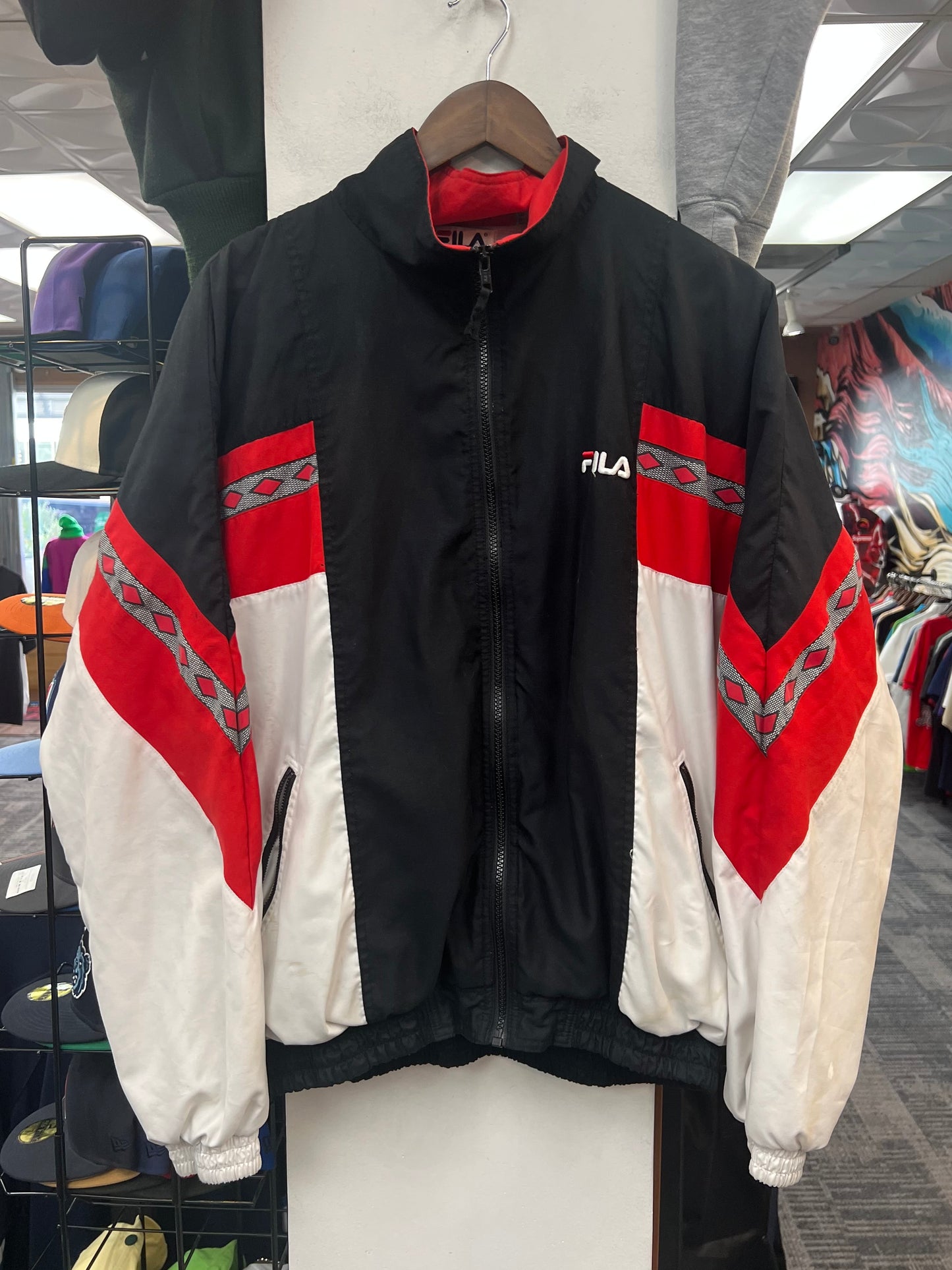 Vintage Fila Windbreaker Red/White/Black