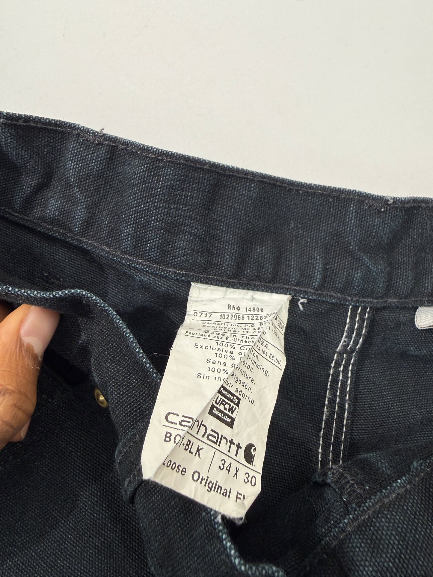Vintage Carhartt Black Double Knee Pants